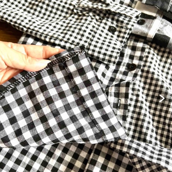 Mixed Gingham Button Up Dress Shirt - Picture 2 of 8